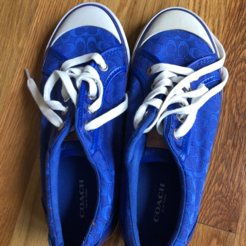 Blue Coach Sneakers